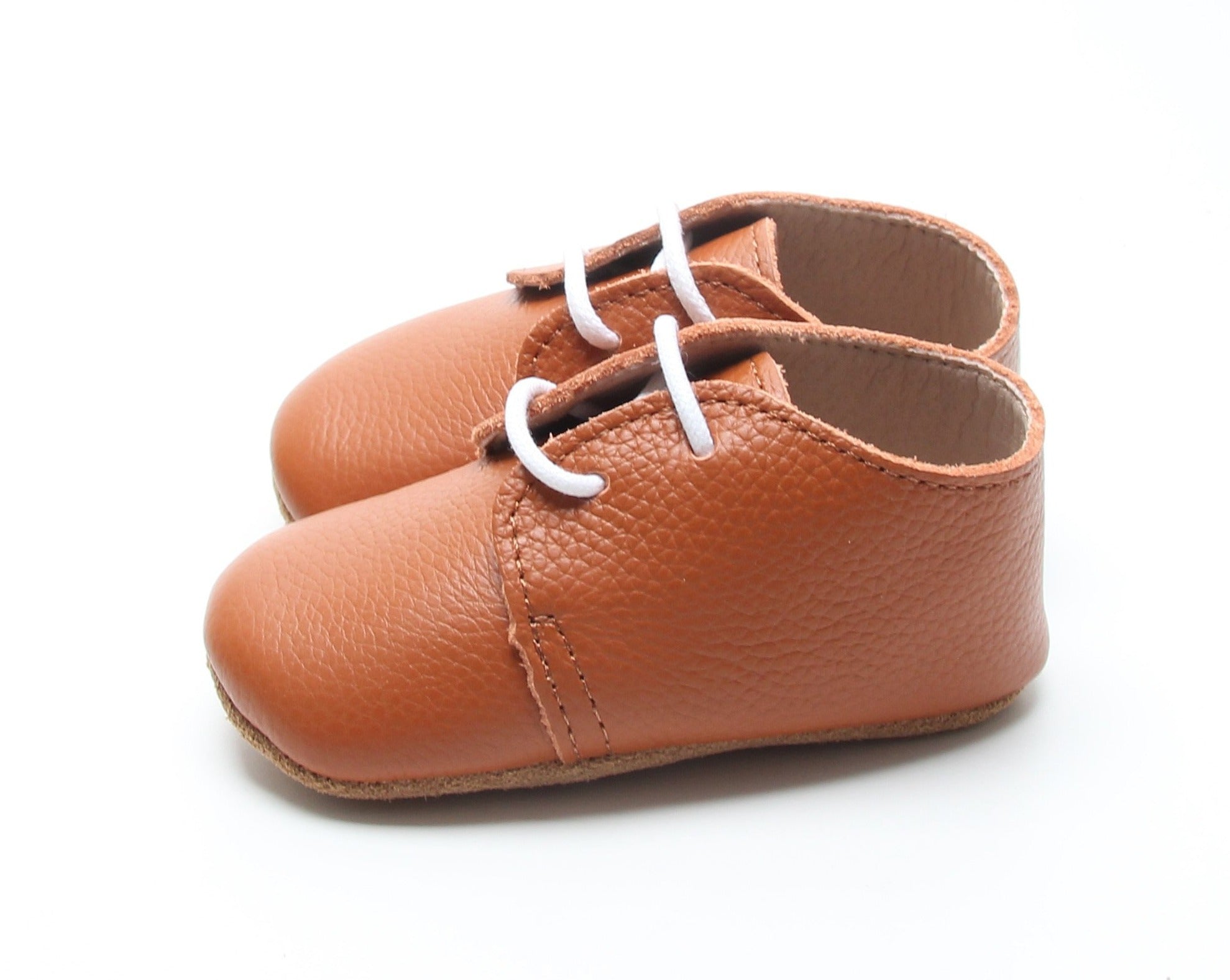 Leather Oxford Baby Shoes | Walnut Brown