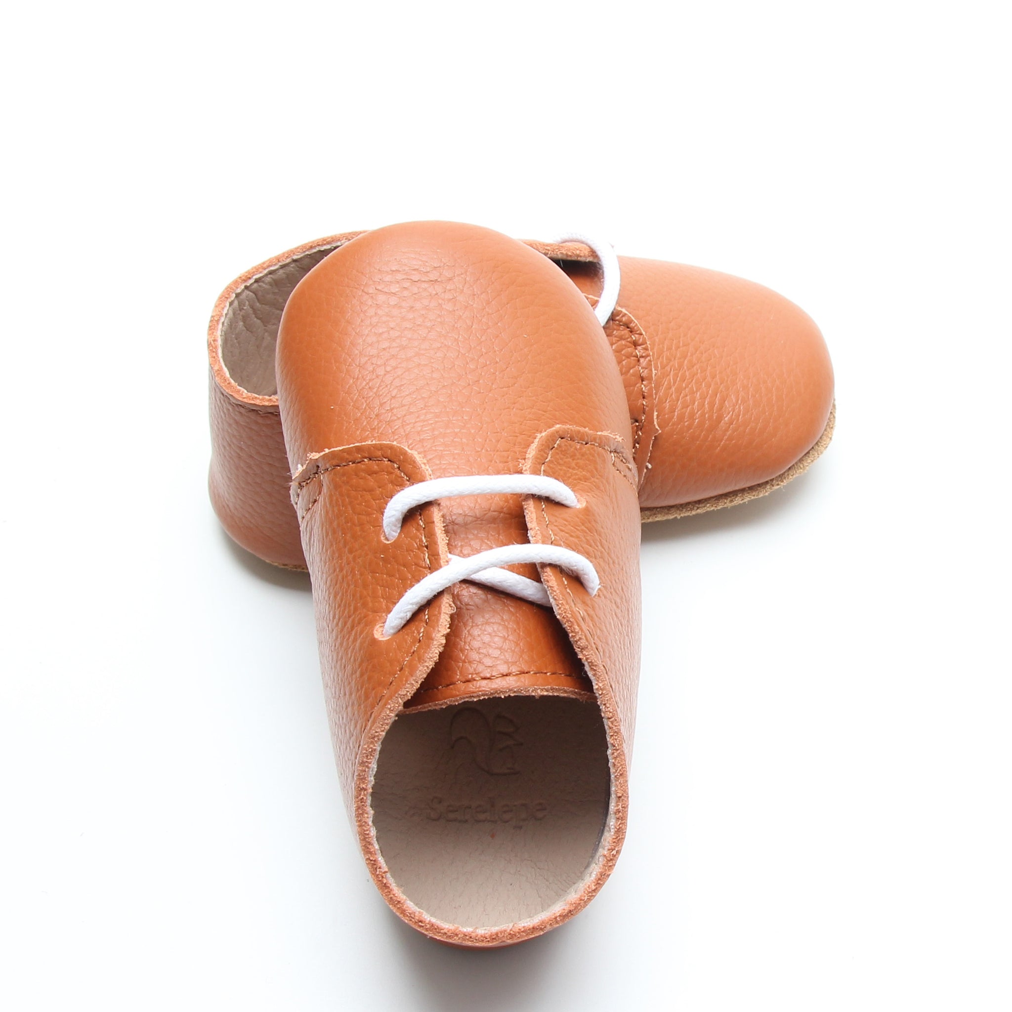 Leather Oxford Baby Shoes | Walnut Brown